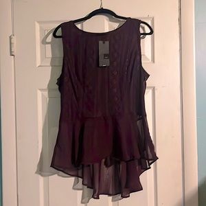 Mossimo high-low peplum top